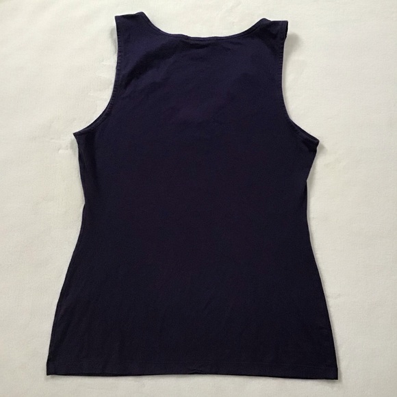 Banana Republic Stretch Lux Lace Shell Navy Top - Picture 9 of 9